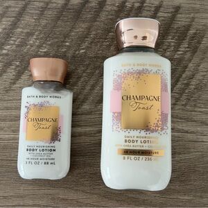 New: Bath & Body Works 2ct Lotion~ Champagne Toast